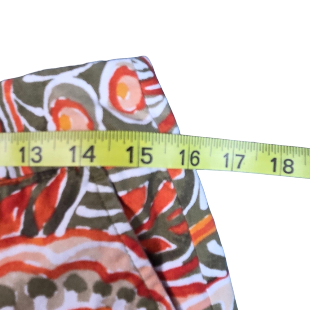 Loft Olive Green & Floral Print Women Shorts Sz 2 - Picture 4 of 7
